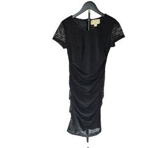 Nicole Miller Artelier Black Ruched Dress S
